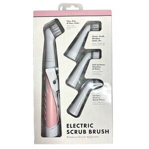 Living Theory Rechargeable Electric Cleaning Brush 4 in 1 Multiple Brush Heads